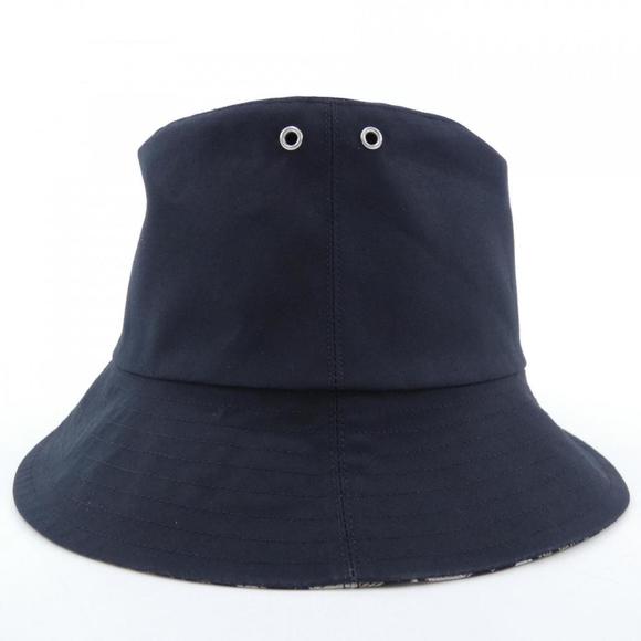 Christian Dior Oblique Polyster Teddy-D Bob Hat Navy - Picture 2 of 5